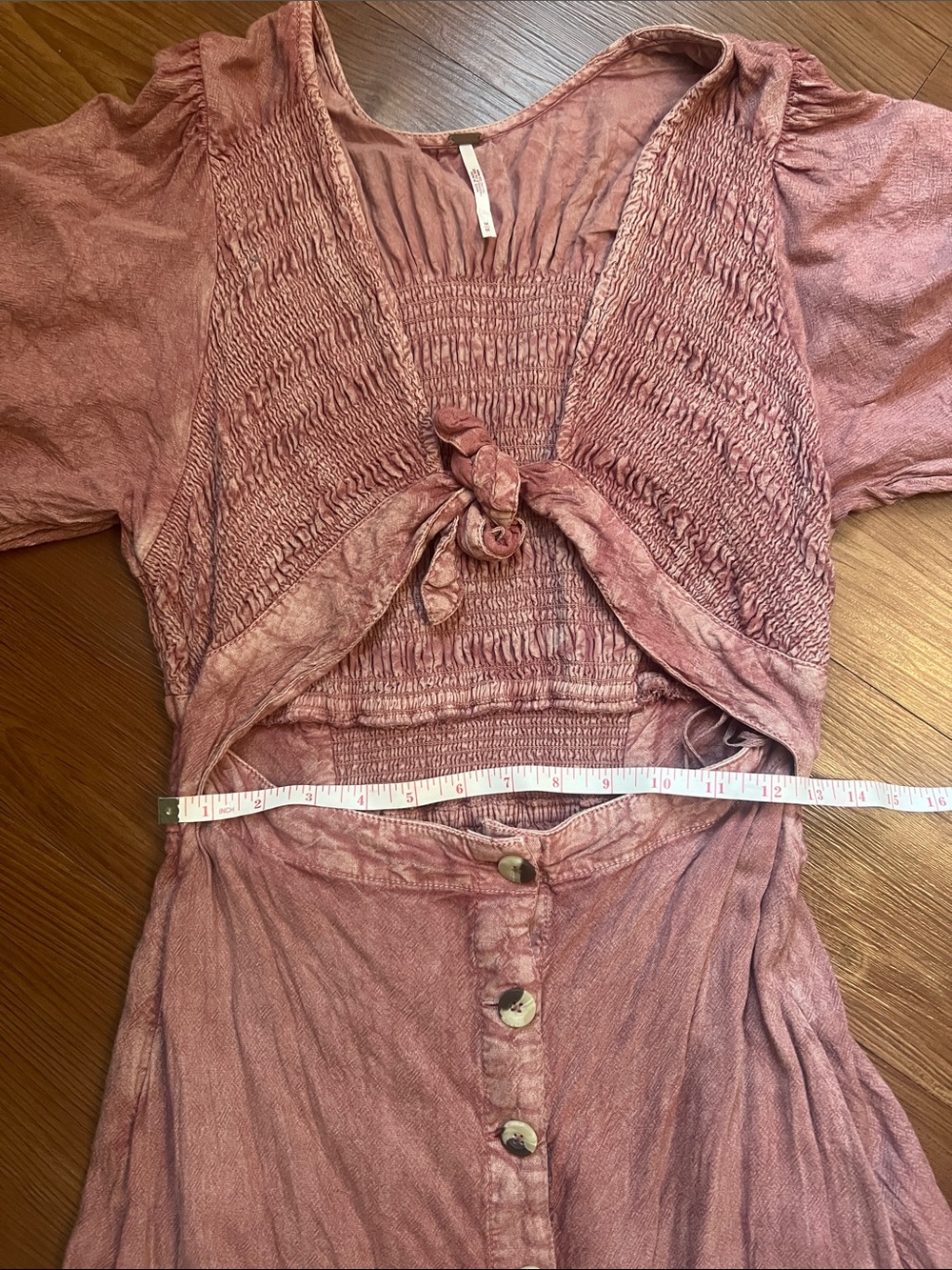 Free People String Of Hearts Button-Front Maxi Dress - Picture 4 of 7